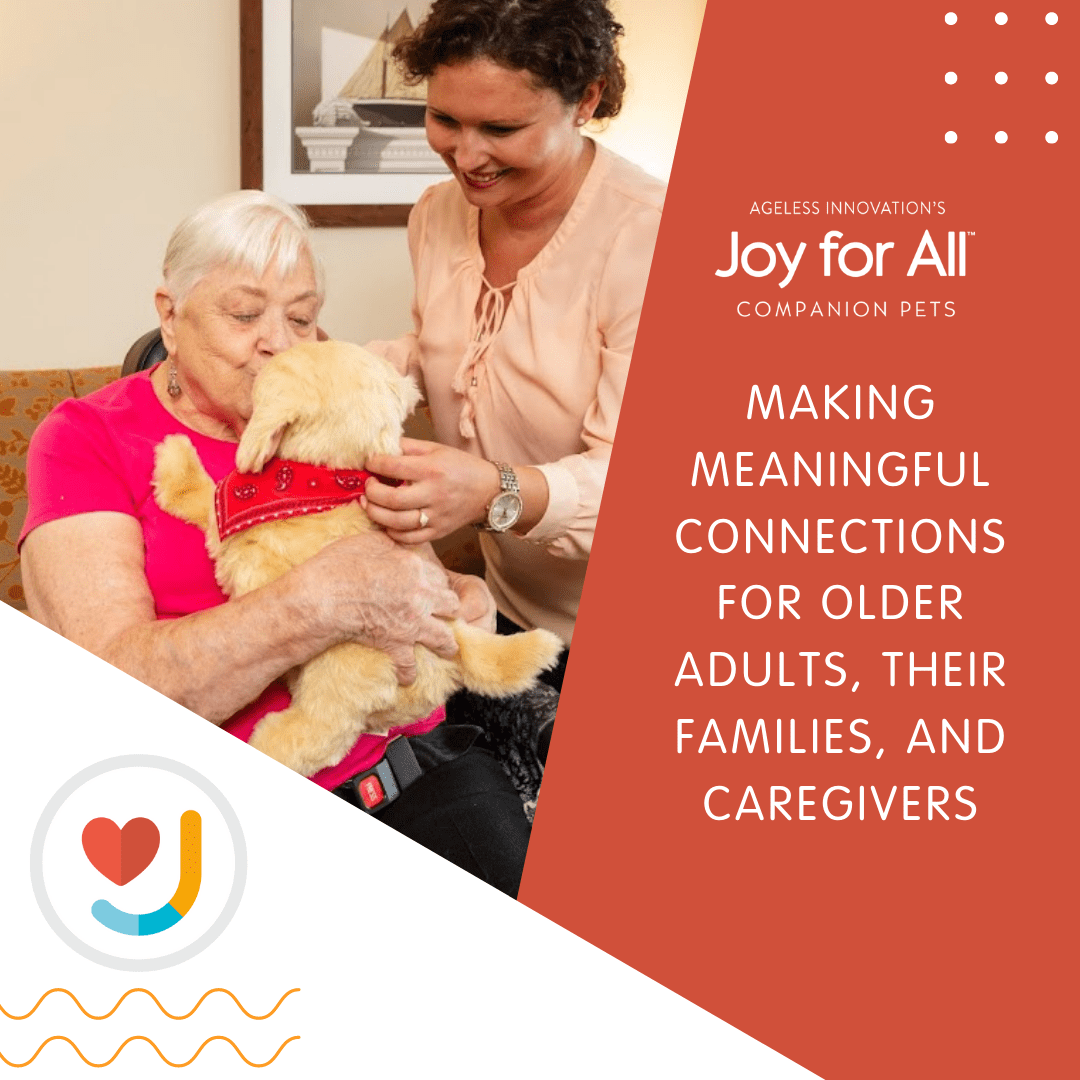 Joy For All Companion Pet For Seniors - Lifelike Animatronic Dog - Realistic Soft-Touch Coat & Heartbeat - Therapy Stuffed Animal - Toy For Alzheimer's & Dementia - Golden Pup