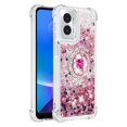 thumbnail image 2 of Funda para Motorola Moto G Play 4G 2024 con Brillo Líquido Flotante, Purpurina, Parachoques y Anillo Giratorio Soporte, 2 of 5