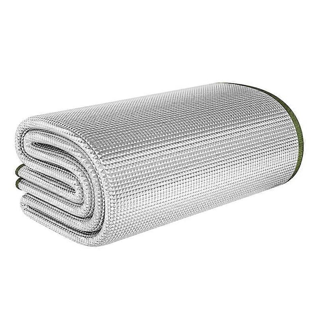 Esterilla de aluminio ultraligera para acampar, a prueba de humedad, manta térmica, esterilla aislante, tienda de campaña plegable, 4 mm, 90 x 200 cm