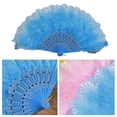 1920s Vintage Styles Flapper Feathered Fan for Women Folding Handheld ...