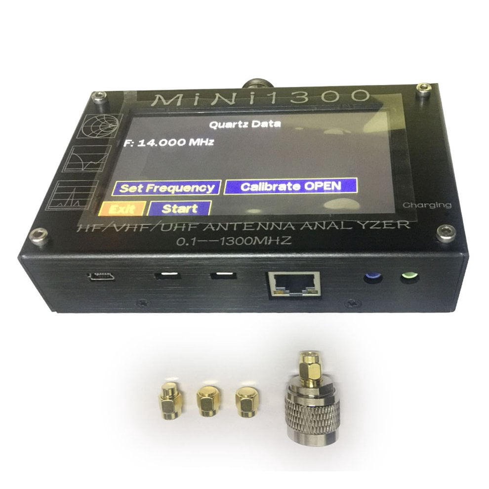 Mini1300 TFT LCD 0.1-1300MHz HF VHF UHF ANT SWR Antenna Analyzer ...