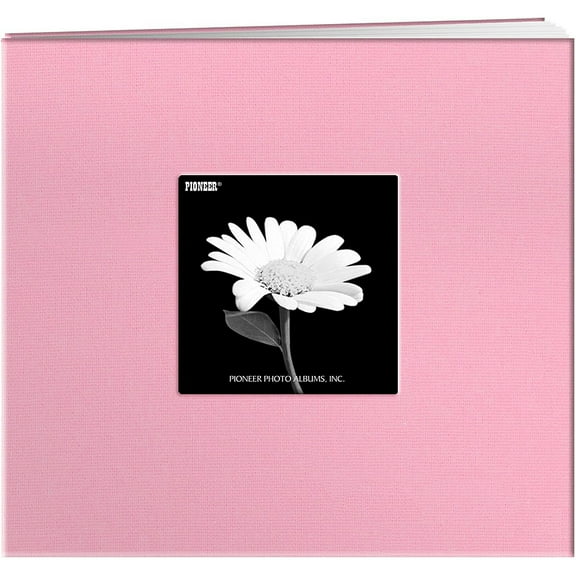 DREAMY-PINK 8x8 Fabric Scrapbook album by Pioneer - 8x8