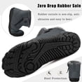 thumbnail image 5 of Womens Mens Barefoot Boots Shoes Winter Snow Boots Warm Ankle Booties Zero Drop Sole Wide Toe Box Fur Lined Outdoor Sneakers,38, 5 of 5