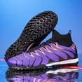 thumbnail image 5 of Men's Soccer Cleats Indoor Turf Lightweight Performance Training Soccer Shoes Soft Ground Athletic Football Boots Outdoor (sd-purple,35), 5 of 7