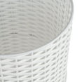 thumbnail image 4 of happimess Cecil Modern 4.13-Gallon Faux Wicker Cylinder Waste Basket, White, HPM1100D, 4 of 8