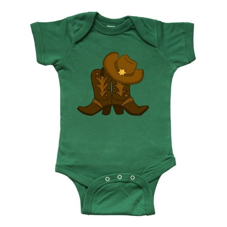 

Inktastic Sheriff Hat With Boots Gift Baby Boy or Baby Girl Bodysuit