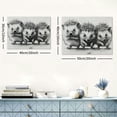 thumbnail image 6 of ONETECH Cute Hedgehog Canvas Painting Wall Art Black And White Animal Poster Print Artwork Picture for Bedroom Room Decor 20x16inch, 6 of 6