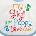 thumbnail image 4 of Inktastic My Gigi and Poppy Love Me Boys or Girls Baby Bib, 4 of 4