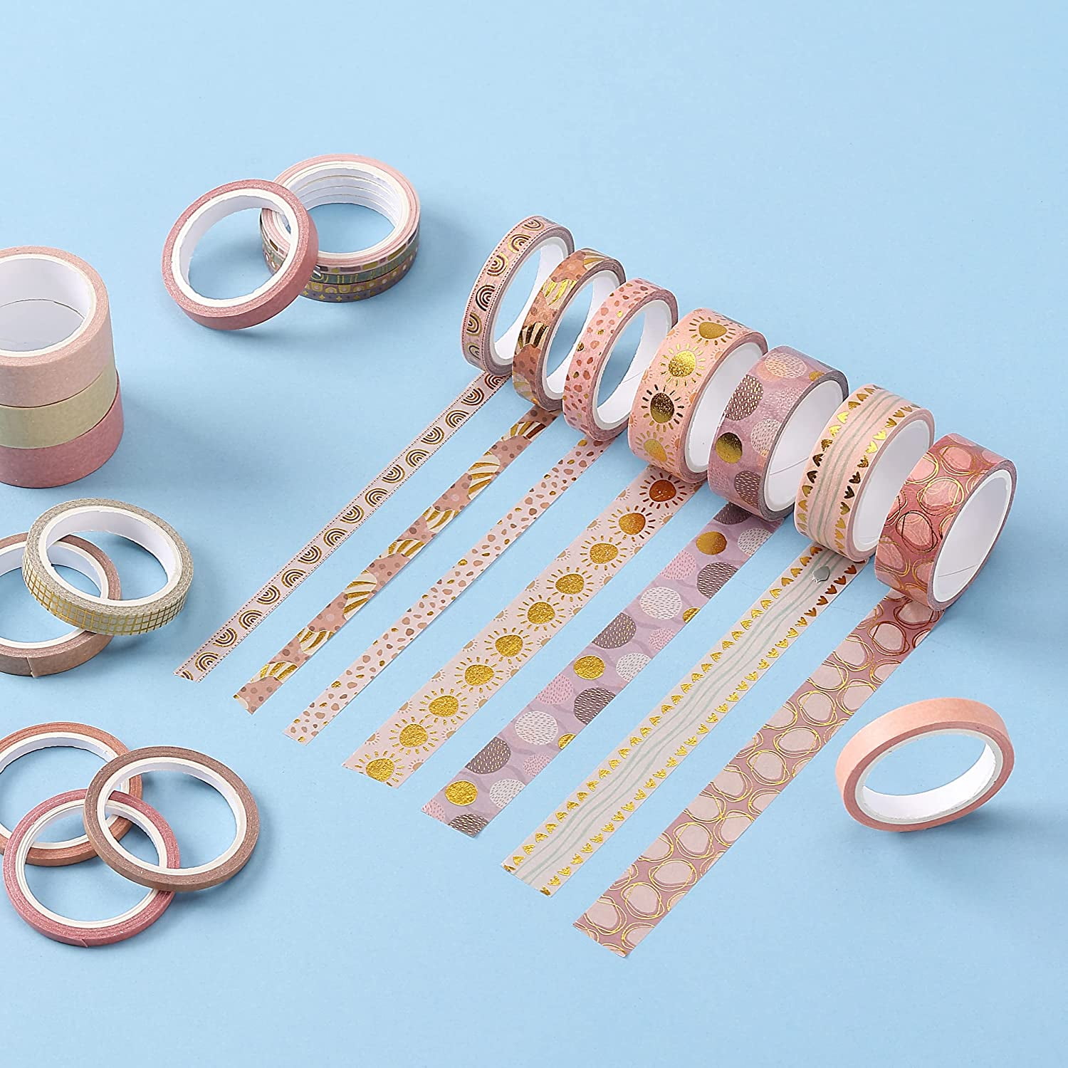 Mr. Pen- Washi Tape Set, 21 Roll, Boho Design, Decorative Tape, Washi Tapes, Cute Washi Tape, Cute Tape, Colored Tape, Scrapbook Tape, Washi Tape