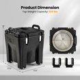 thumbnail image 3 of Gymax 32 QT 4PCS Portable Insulated Food Carrier Food Warmer w/ Stainless Steel Barrel, 3 of 9