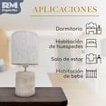 thumbnail image 2 of Lámpara de Mesa Buró con Interruptor, Base Antideslizante blanco Grande, 2 of 8