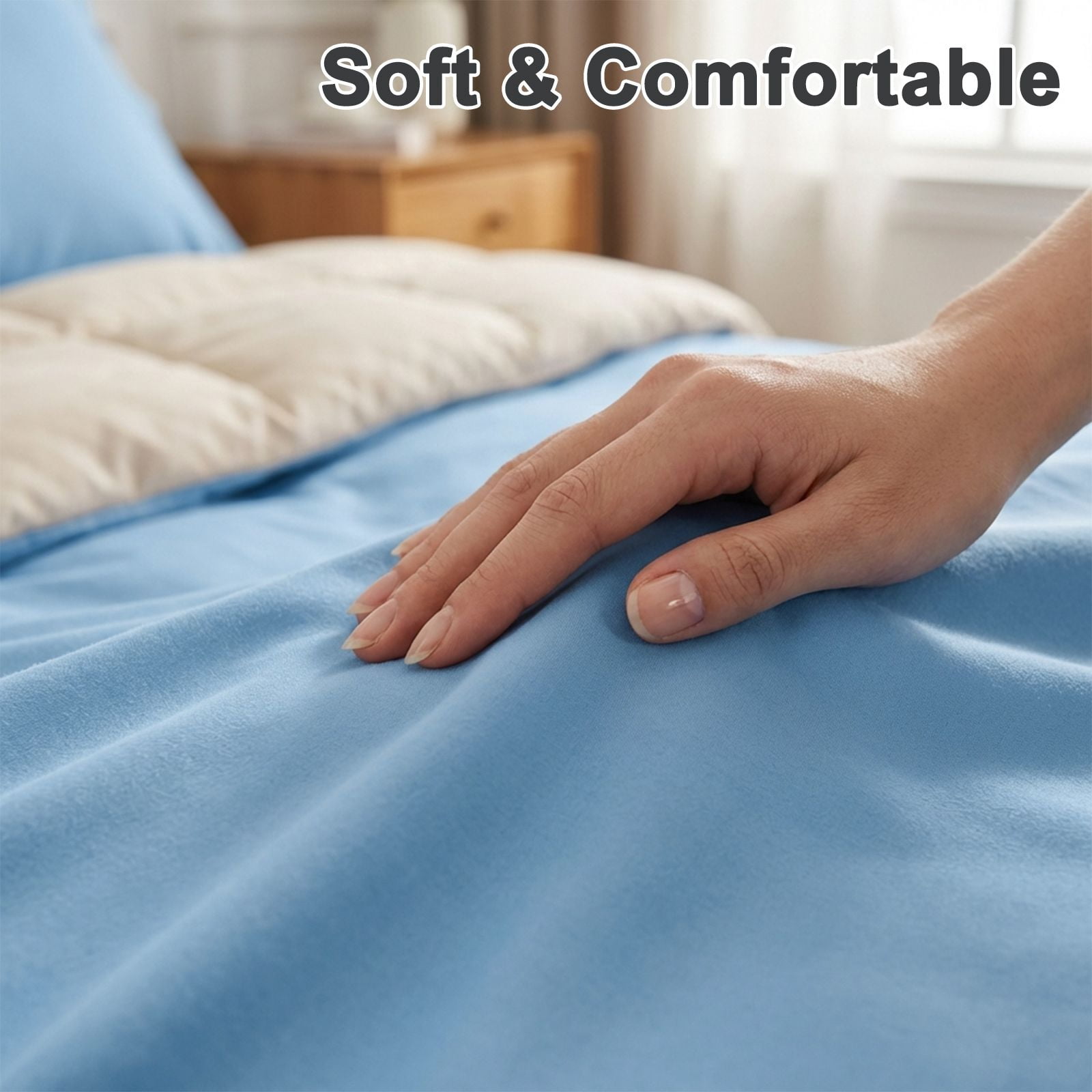 4Pcs Ultra-Soft 85g Sheet and Pillowcase Set, Soft Solid Color, Machine Washable, Suitable For All Seasons, Christmas Comfortable Bedding Set, Available For Single, Double, King, and Queen Beds