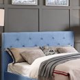 thumbnail image 4 of Furniture of America Frohm Flannelette Platform Bed, Twin, Light Blue, 4 of 5