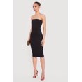 thumbnail image 2 of Women's Solid Midi Tube Dress, 2 of 3
