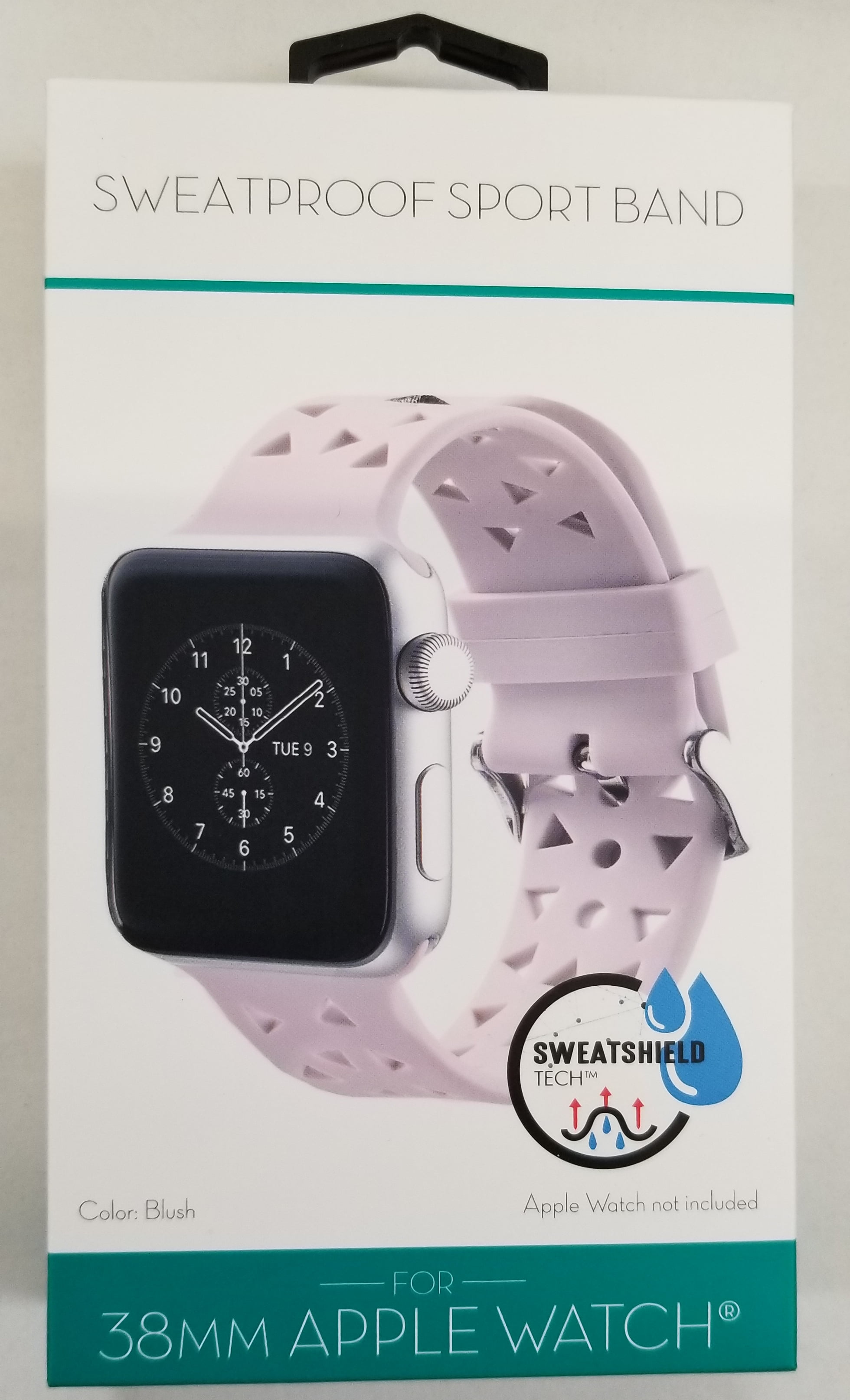 BLUSH TRIANGLE DESIGN SWEATPROOF SPORT BAND FOR USE WITH APPLE WATCH 38MM