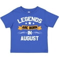 thumbnail image 3 of Inktastic Legends Are Born in August Boys or Girls Toddler T-Shirt, 3 of 5