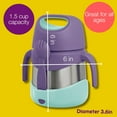 thumbnail image 3 of b.box Insulated Food Jar with Spork for Toddlers | Easy Open Container | Stainless Steel, 5hrs+ of Perfect Temperatures | Dishwasher Safe, BPA Free (Lemon Sherbet, 11oz), 3 of 3