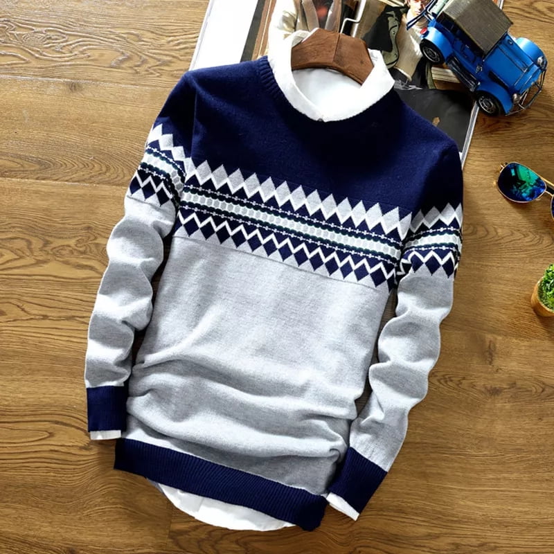 Byte Legend Fashion Men S Round Neck Sweater Knitwear Walmart Com