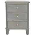 thumbnail image 3 of SAFAVIEH Joe Classic End Table with 3 Storage Drawers, French Grey, 3 of 3