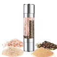 thumbnail image 1 of 2 in 1 Salt and Pepper Grinder with Adjustable Ceramic Rotor, Stainless Steel Salt Grinders and Pepper Mill for Kitchen, Outdoor Barbecue, 1 of 4