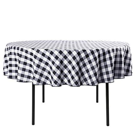 Waysle 70 Inch Round Tablecloth 100 Polyester Washable Table Cloth For Circular Black And White Checker Canada Polyester Washable Table Cloth For, How Big Is A 70 Inch Round Table