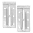 thumbnail image 3 of MOVTOTOP 2Pack Garage Door Brackets Reinforcement Support Iron Silver 12.0X6.0X0.6In Residential Users, 3 of 8