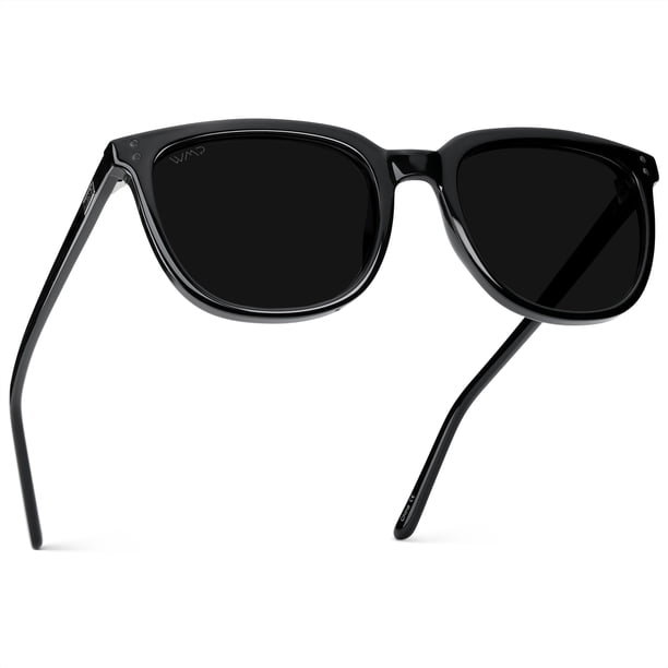 Lentes de Sol WearMe Pro Polarizados Clásicos Retro Cuadrados Negros