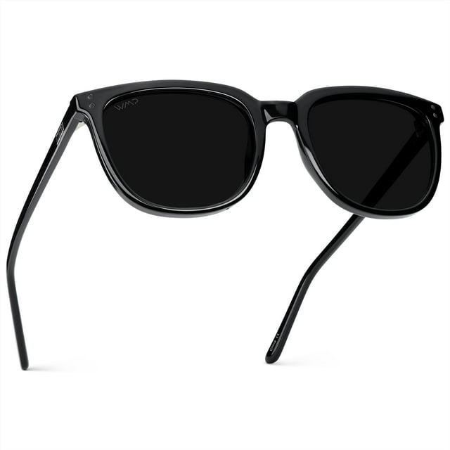 Lentes de Sol WearMe Pro Polarizados Clásicos Retro Cuadrados Negros