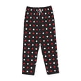 thumbnail image 4 of Sigee Red and white polka dots Print Women's Soft Pajama Pants - Breathable and Comfortable Lounge Sleep Bottoms with Elastic Waistband and Pockets-X-Large, 4 of 9
