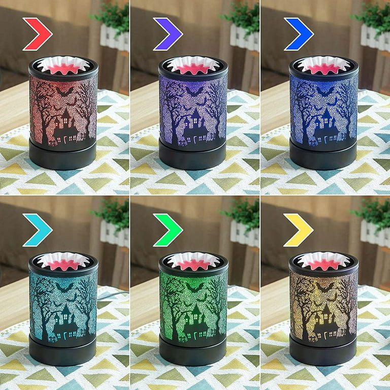  Electric Wax Melt Warmer with 7 Colors Cycle LED Light
