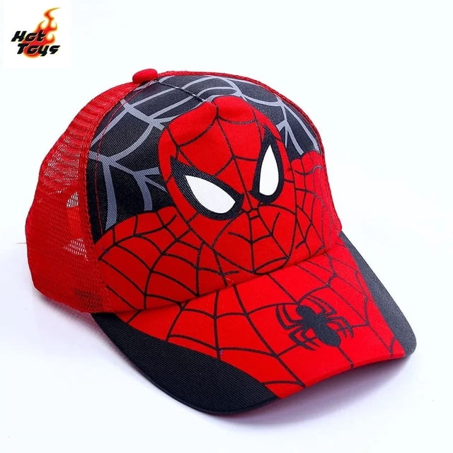 Bonita gorra de béisbol de Spiderman, accesorio de moda para niños de 3 a 7 años, sombrero para el sol de Spiderman, sombrero para niña, figura de anime, juguete, regalo para niños