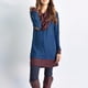 thumbnail image 2 of Moda mujer Casual apenado Patchword bufanda cuello blusa manga larga Tops Fridja  FKASFK3502, 2 of 9