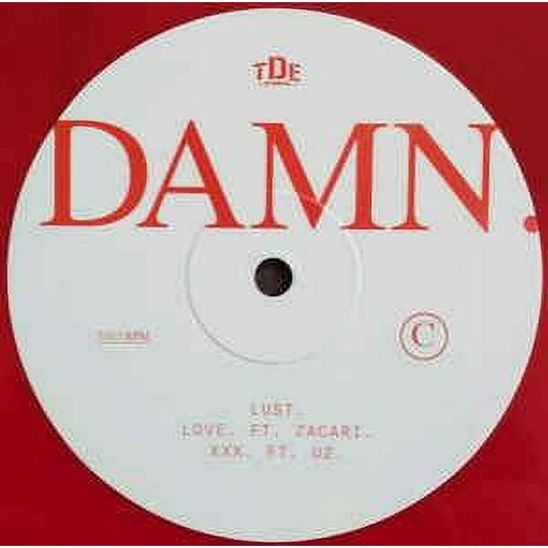 Kendrick Lamar DAMN. クリアレッドレコード　サイン入り Kendrick Lamar - DAMN (Signed), Vinyl Record Album 2LP Red