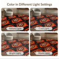 thumbnail image 7 of ODIKA 8'x10' Washable Area Rug Beast Tattoo Statement Arcade Motifs Designer Graphic Face Refined for Dining Room, Large Office, Lounge, Non-Slip Chair-Friendly Mat, 7 of 7