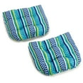 thumbnail image 2 of 19-inch U-Shaped Outdoor Spun Polyester Tufted Dining Chair Cushion (Set of 2) - Kingsley Stripe Ruby, 2 of 5