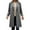 Dark Gray, variant on Womens Jacket Fall Elegant Single Lapel Wool Solid Commute Work Trench Coat Lightweight Outwears