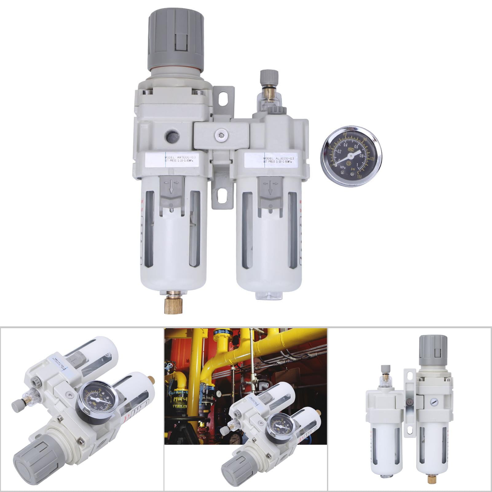 EOTVIA Oil Water Separator, Compressed Air Filter Regulator Oil Water