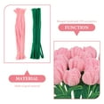 1 Set Bouquet Handmade Chenille Stems Twisted Sticks Materials DIY