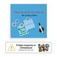 thumbnail image 5 of Floating Magnetic Eraser Glass Board 16" X 16" Inches Eased Corners - Light Blue, 5 of 8