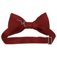 thumbnail image 3 of Solid Crimson Kid's Pre-Tied Bow Tie, 3 of 5