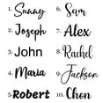 thumbnail image 4 of 2 pegatinas con nombre personalizadas, pegatinas con nombre personalizadas, globos, calcomanía de vinilo para decoraciones de bodas, cumpleaños, baby shower y fiestas, 4 of 5