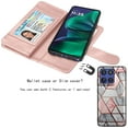 thumbnail image 5 of For Motorola Moto G Stylus 5G 2025 Wallet Case with Card Holder and Lanyard for Women Men, Ebizware Magnetic Flip Detachable Leather Cell Phone Case Kickstand Cover for Moto G Stylus 5G 2025 - Marble, 5 of 8