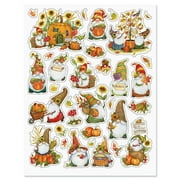 Current Susan Winget Autumn Gnomes Stickers, 2 Pack, Thanksgiving Decorations, Fall Crafts and Stationary, Decals, Party Invitations, DIY, Classroom Activities