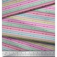 thumbnail image 2 of Soimoi Georgette Viscose Fabric Diagonal Line & Stripe Printed Craft Fabric by The Yard 42 Inch Wide, 2 of 3
