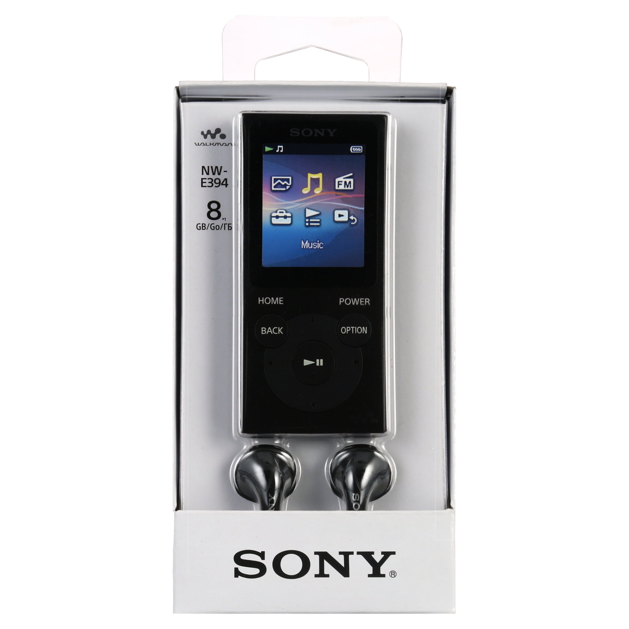 SONY Walkman® Audio Black 8GB NW-E394/B