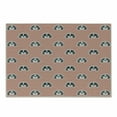 thumbnail image 1 of Dog Cutting Board, Beagle Puppies with Sunglasses Abstract Geometric Pattern Checkered Squares, Decorative Tempered Glass Cutting and Serving Board, Small Size, Red Grey Pale Grey, by Ambesonne, 1 of 1