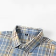 thumbnail image 4 of Awdenio Shirts for Men Button Down Shirts Regular Fit Long Sleeve Casual Plaid Flannel Blouse/T-shirt, 4 of 7