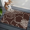 thumbnail image 3 of Rectangle Area Rugs 2 x 3 Ft, Brown Flowers Non-Slip Residential Carpet, Spring Floral Botanical Modern Art Indoor Crawling Mats Runner Rugs for Living Room/Dining Room/Bedroom, 3 of 8