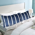 thumbnail image 5 of Juego de 2 fundas de almohada de cama tamaño Queen con estampado de sobres, funda de almohada con cola, decoración del hogar, 5 of 5