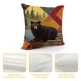 thumbnail image 4 of YINGXI Throw Pillow Cover for Women/Men, Short Plush Pillow Case Cushion Cover for Home Sofa Couch Living Room Car Decor - Rustic 22x22in, 4 of 5